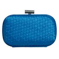 Clutch in raso intrecciato