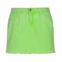 Minigonna in denim fluo