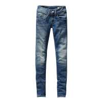 Jeans in denim delavé
