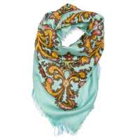 Foulard in cotone e seta stampata