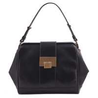 Shopping in nappa con chiusura a lucchetto