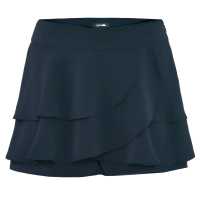 Shorts in tessuto goffrato con volants