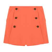 Gonna-pantalone in cotone doppiato