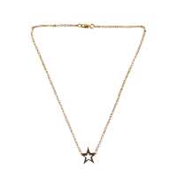 Collana in metallo dorato con ciondolo a forma di stella
