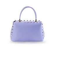Bauletto in pelle con borchie 