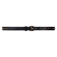Cintura sottile in pelle con microborchie