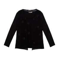 Cardigan in cotone a coste 