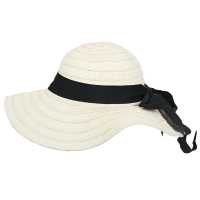 Cappello in paglia con nastro