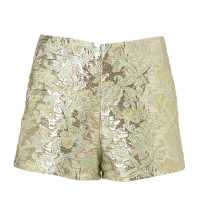 Shorts in jacquard effetto metal