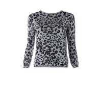 Pull in viscosa con stampa animalier
