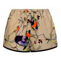 Shorts in seta stampata