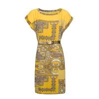 Abito in viscosa stampa patchwork