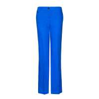 Pantaloni in cotone e lino con pinces