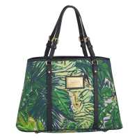 shopping in tela stampa tropicale