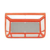 Clutch in camoscio con placche argento