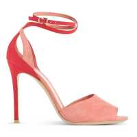 Sandali in suède bicolor