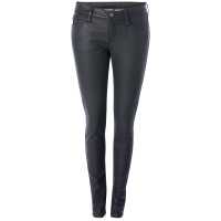 Pantaloni in denim stretch effetto metal