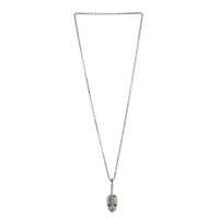 Collana in metallo con teschio