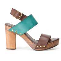Clogs in pelle e legno 