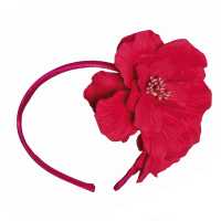 Cerchietto in stoffa con fiore 
