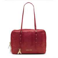 Bauletto in pelle con charm 