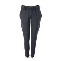 Pantaloni in lana con elastico in vita