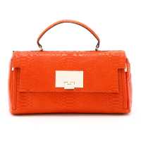 Bauletto in pelle stampa pitone