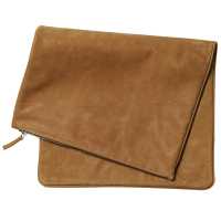 Pochette a busta in pelle