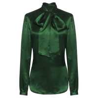 Camicia in raso con fiocco