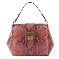 Borsa in pelle stampa pitone