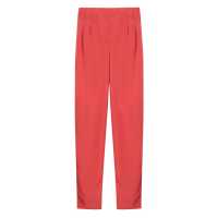 Pantaloni in viscosa a vita alta