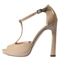 Sandali open-toe in vernice