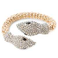 Anello in metallo con strass
