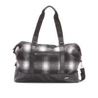 Maxibag in tela con inserti in tessuto sintetico