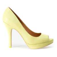 Décolletée open-toe in ecopelle