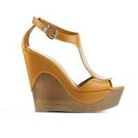 Zeppe in pelle e legno 