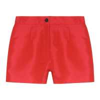 Shorts in seta a vita alta