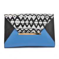 Bustina in pelle multicolor