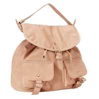 Zaino in pelle con tasche