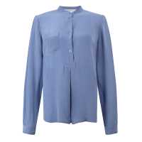 Camicia in seta con collo alla coreana
