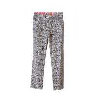 Pantaloni in cotone stampa optical