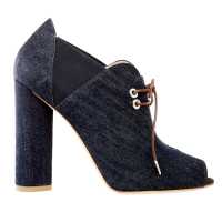 Tronchetti open-toe in denim 