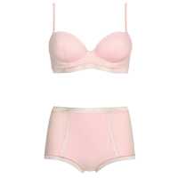 Coordinato shaping in tessuto elasticizzato con culotte a vita alta 