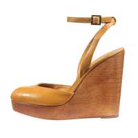 Zeppe in pelle e legno
