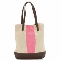 Shopping con inserto stampa pitone