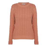 Pull in cotone lavorato a trecce