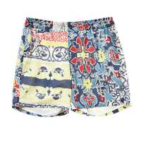 Shorts in viscosa stampata
