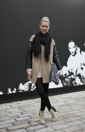 Black & beige