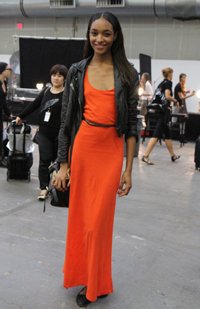 From backstage