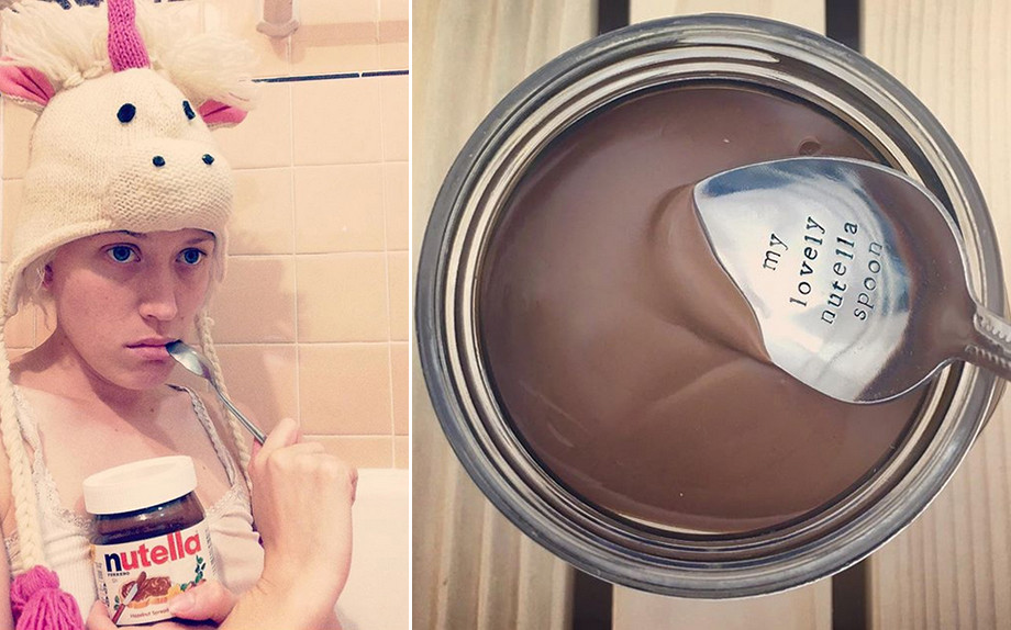 L'attrice australiana Ingrind Haubert, alias The Nutella Girl (@nutelluv)